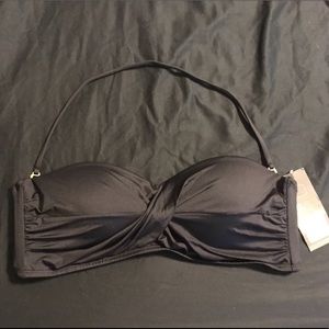 NWT Black Bikini Top, XL
